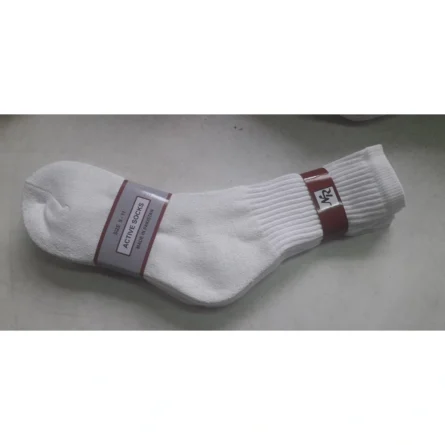 Custom White Double Stripe Crew Socks - Image 5