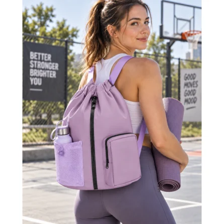 Custom Backpack Mesh Side Pocket - Image 4