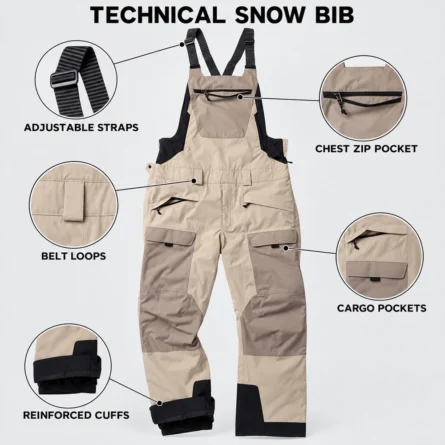 Custom Technical Ski & Snowboard Bib - Image 5