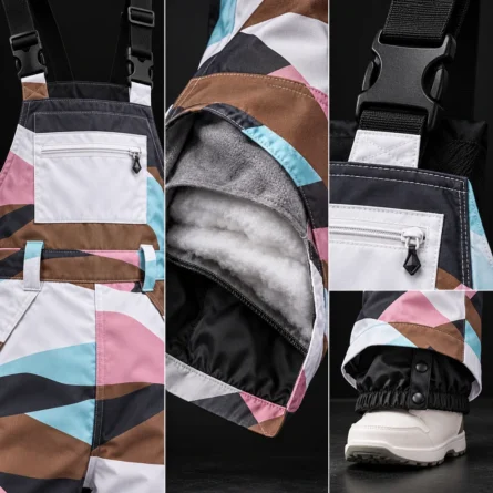 Custom Geometric Ski & Snowboard Bib - Image 4