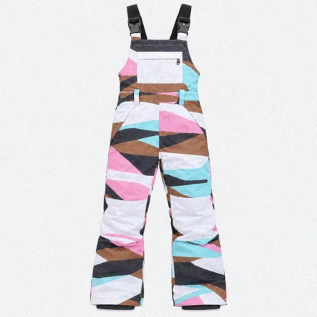 Custom Geometric Ski & Snowboard Bib