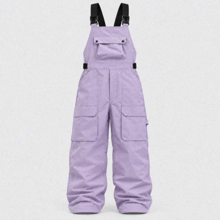 Custom Women lilac ski and snow bib