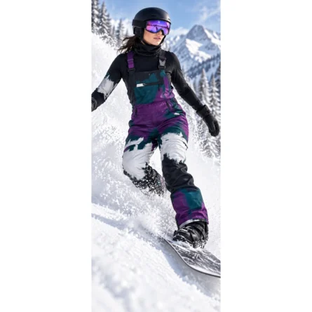 Custom Abstract Ski & Snow Bib - Image 2