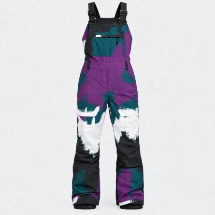 Custom Abstract Ski & Snow Bib