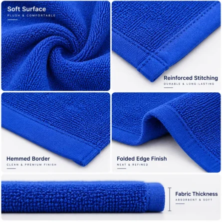 Custom Premium Royal Blue Sports Towel - Image 5