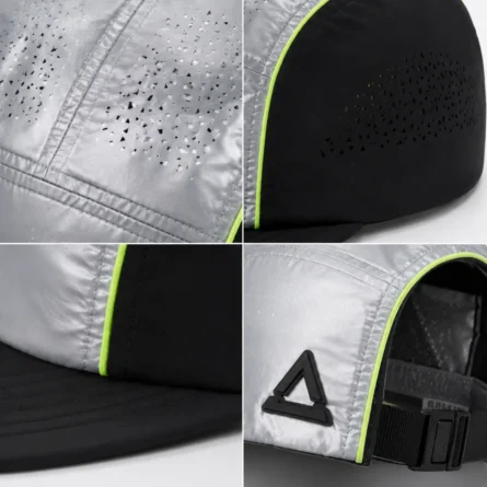 Custom Neon Pulse  5-Panel Fashion Cap - Image 2