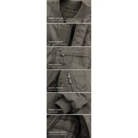 Custom Oversized Padded Bomber Jacket - Image 3