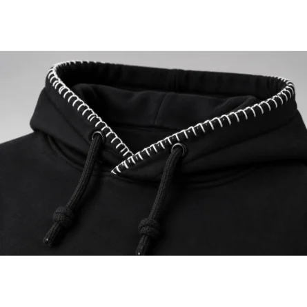 Custom Contrast-Stitch Oversized  Hoodie - Image 2