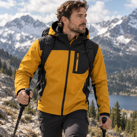 Custom Yellow & Black Softshell Jacket - Image 4