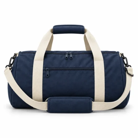 Custom Blue Canvas-Style Duffel Bag