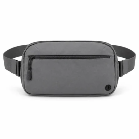 Custom Minimalist Gray Fanny Pack