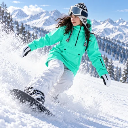 Custom Front Pouch Snowboarding Hoodie - Image 2