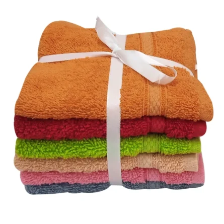 Custom Multicolor Cotton Terry Towel Set