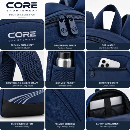 Custom Sports Backpack with Mesh Pockets - Image 3