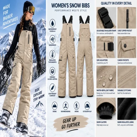 Custom Insulated Snow Bib - Image 3