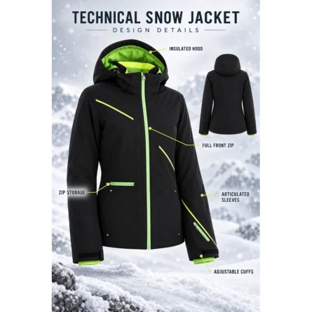 Custom Women Snowboard Jacket - Image 4