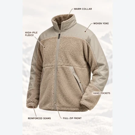 Custom Thermal Fleece Snowboard Jacket - Image 4