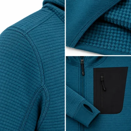 custom Thermal Grid Fleece Midlayer Jacket - Image 4
