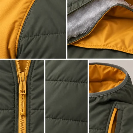 Custom Midlayer Colorblock Puffer Jacket - Image 2