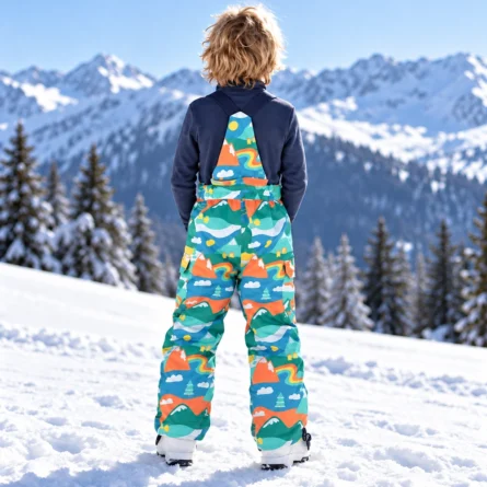Custom Kids Print Insulated Snow Bib