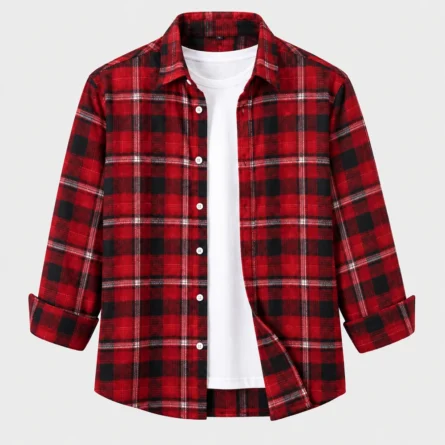 Custom Flannel Check Pattern Shirt
