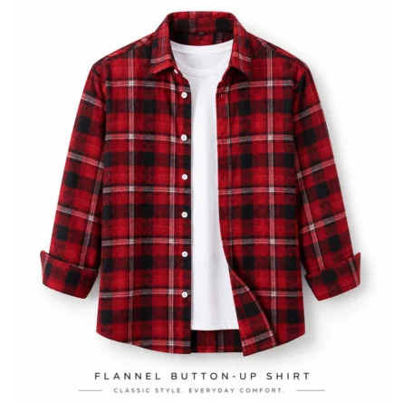 Custom Flannel Check Pattern Shirt - Image 2