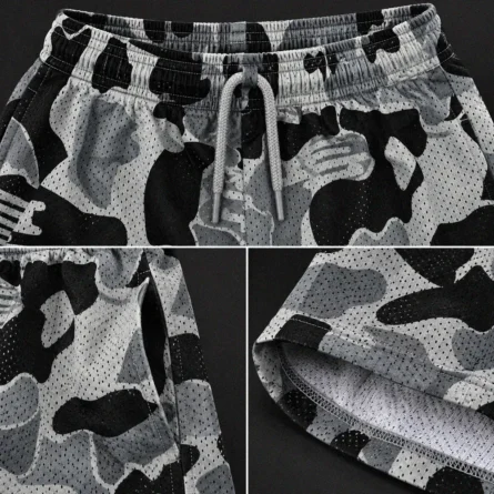 Custom Camo Mesh Soccer Shorts - Image 3