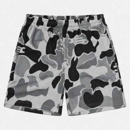 Custom Camo Mesh Soccer Shorts - Image 1