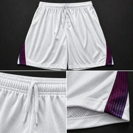 Custom Mesh Soccer Shorts with Side Panels - Image 2