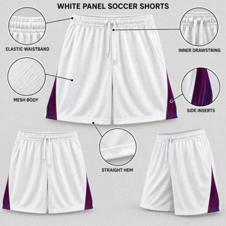 Custom Mesh Soccer Shorts with Side Panels - Image 4