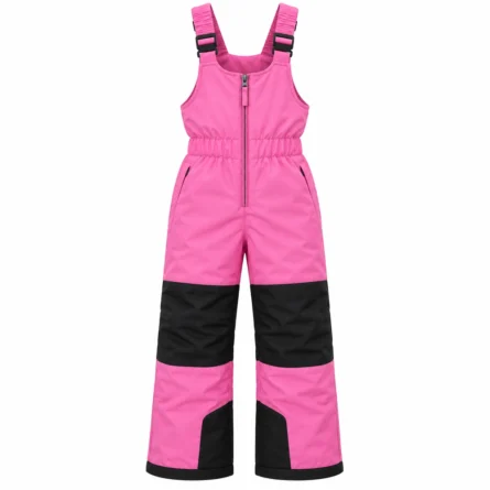 Custom Kids Pink Insulated Snow Bib