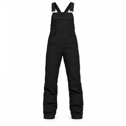 Custom Women Black Insulated Snow Bib