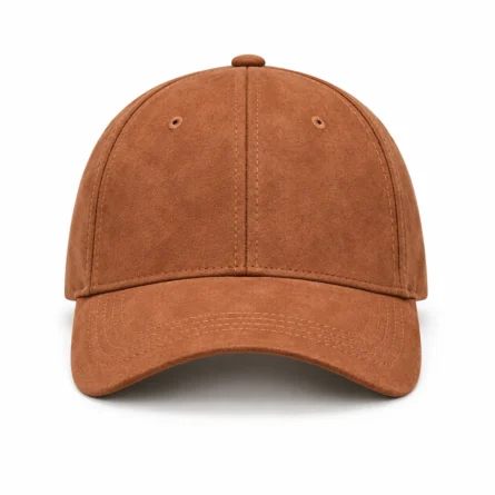 Premium Brown Suede-Look Baseball Cap