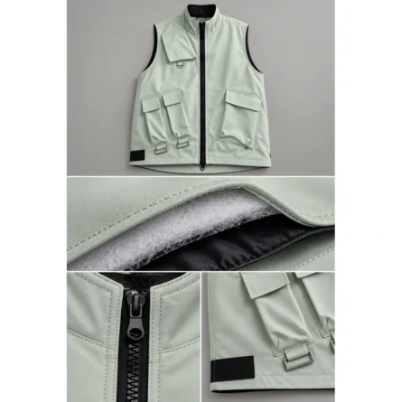Custom Multi-Pocket Snow Vest - Image 3