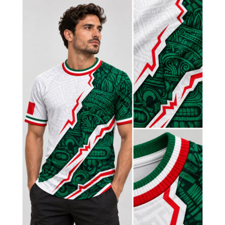 Customs Mexico Heritage Sublimated Soccer Jersey - Image 3