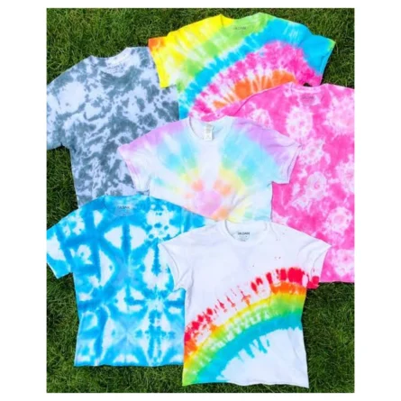 Custom Rainbow Spiral Tie-Dye T-Shirt - Image 2