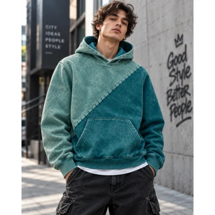 Custom Two-Tone Vintage Wash Oversized Hoodie