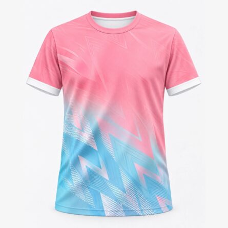 Custom Sublmiated Pink & Blue Soccer Jersey
