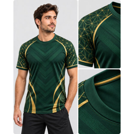 Custom Green Sublimated Soccer Jersey - Image 2