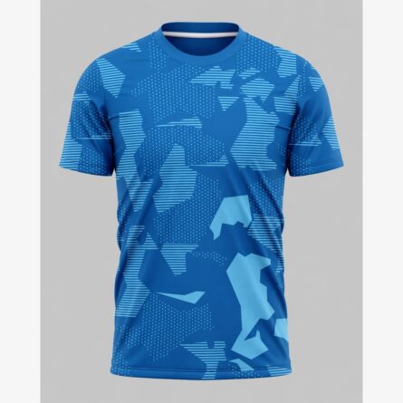 Custom Royal Blue Abstract Soccer Jersey