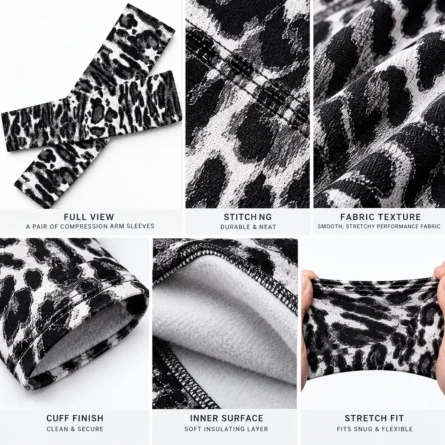 CustomLeopard Print Compression Sleeves - Image 5