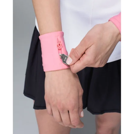 Custom Zipper Wrist Wallet Sweatband - Image 3
