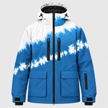 Custom Hooded Tie-Dye Snowboard Jacket