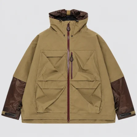 Custom Hooded Front Pocket Windbreaker Jacket,