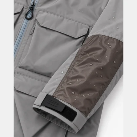 Custom Utility Grey Snowboard Hooded Multi-Pocket - Image 5