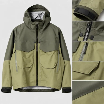 Custom Two-Tone Hooded Winter Ski Jacket - Image 4