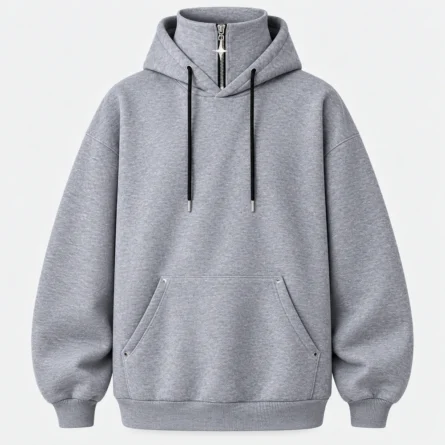 Custom Unisex Oversized Half-Zip Hoodie