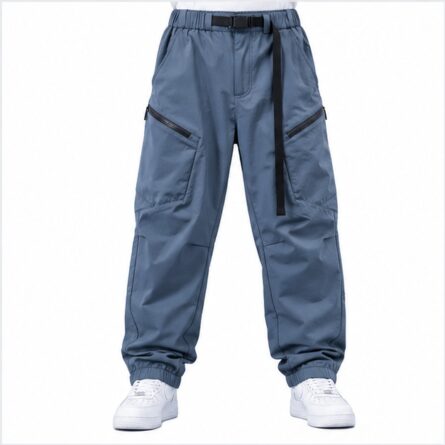 Custom Steel Blue Snowboarding Pants