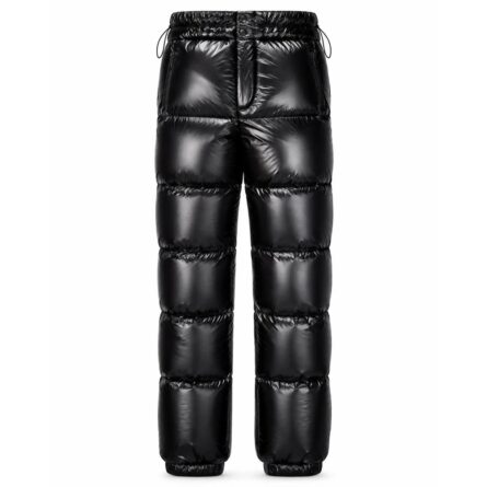 Custom Black Glossy Puffer Snowboarding Pants