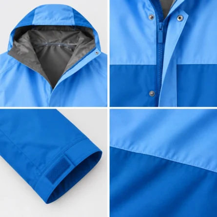 Custom Glacier Shift Two-Tone Blue Snowboard Jacket - Image 4